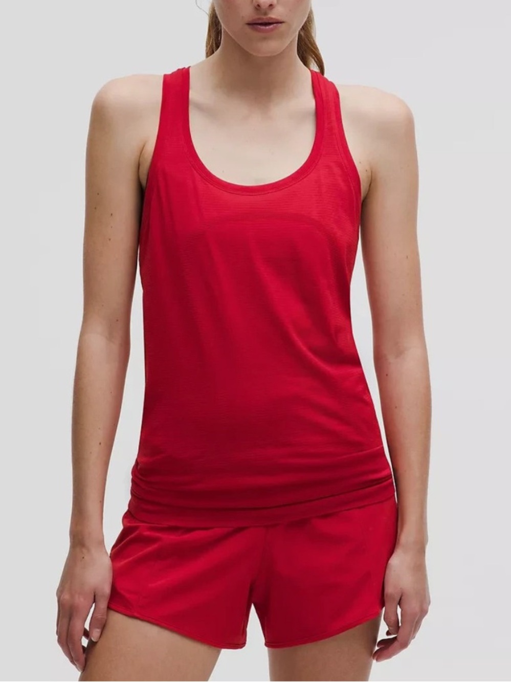 Red Lululemon Swiftly Tech Racerback Size 20 Athletic Workout Yoga Gym Shirt